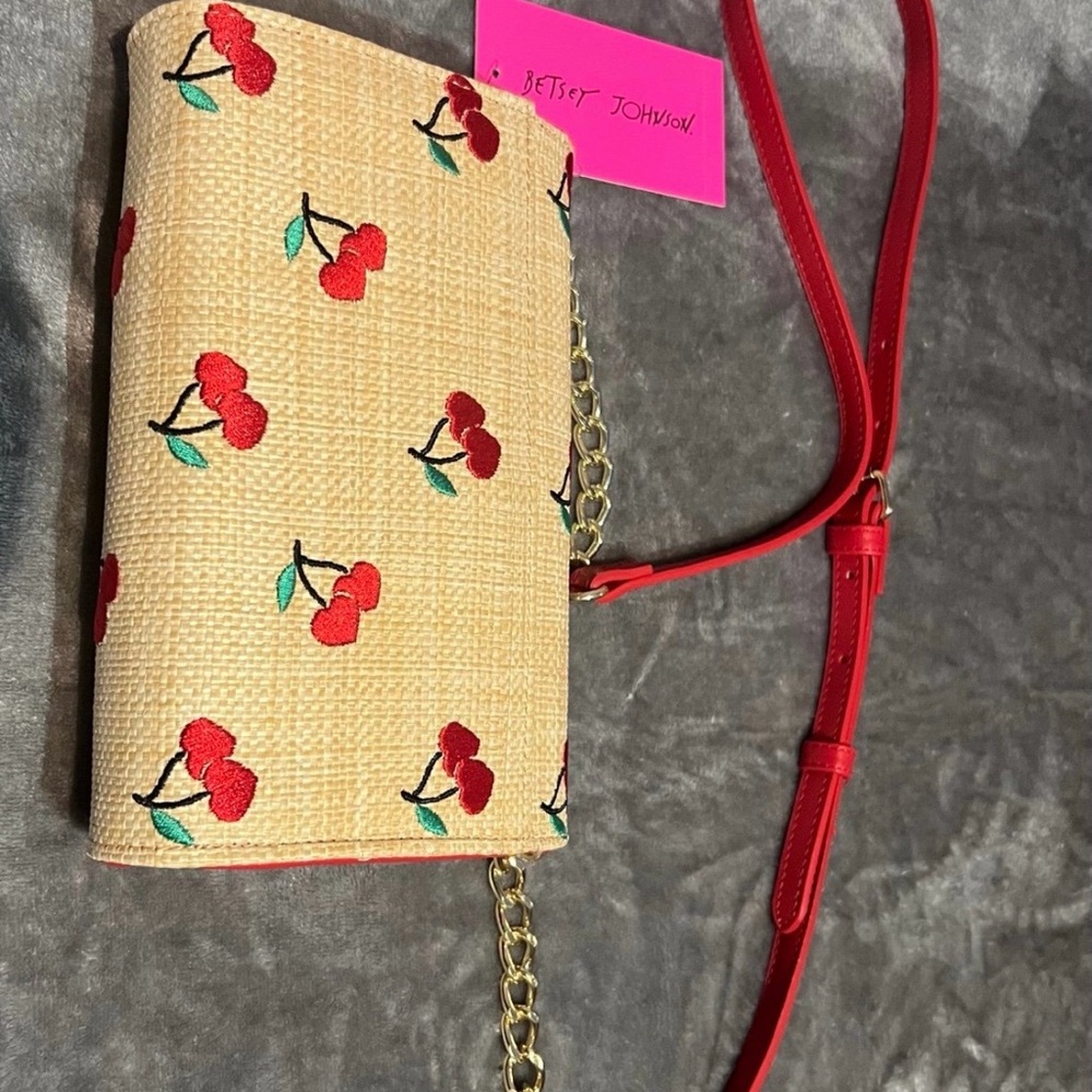 Cherry Patterned Betsey Johnson Crossbody Bag - Picture 3 of 4
